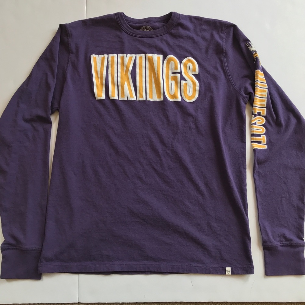 Forty Seven Brand MN Vikings Long Sleeve Tee Med